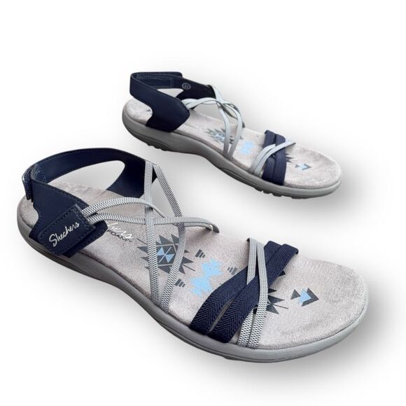 Skechers Reggae Slim It Takes Two Sandals Women's Size 11 - Picture 1 of 10